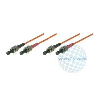Tecline Fibre Optique, 62,5/125 µm, 2 connecteurs St à 2 connecteurs St, Orange, 10,0m