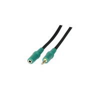 Tecline - Rallonge de câble audio - mini-phone stereo 3.5 mm mâle pour mini-phone stereo 3.5 mm femelle - 1.8 m - vert