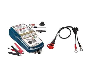 TecMate OptiMate 7 12V/24V, TM-260, Chargeur-Mainteneur-Récupérateur de Batterie étanche & Cable O-11 - Câble de Batterie Résistant aux Intempéries, Usage Intensif/Auto/Marine