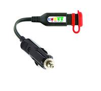 Optimate TecMate Monitor O-126, Contrôle du système de Charge/de l’état de la Batterie pour Batteries Plomb-Acide 12 V, avec fiche Auto