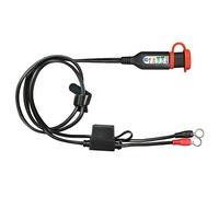 TecMate OptiMate MONITOR O-128, Câble de batterie permanent avec contrôle du système de charge/de l’état de la batterie intégré pour batterie plomb-acide 12 V
