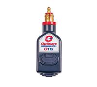 TecMate Optimate USB O-115, Chargeur USB 3 300 mA Double Sortie résistant aux intempéries, avec Prise Moto (pour BMW, Triumph ou Ducati MultiStrada)
