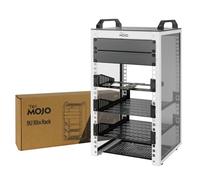 Tecmojo Rack réseau 9U de 25,4 cm, mini rack de serveur de 200 mm de profondeur avec étagère, carte adaptateur micro HDML vers HDMI, charge maximale de 60 kg, panneau vierge pour serveurs de 10