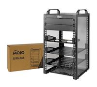 Tecmojo Rack réseau 9U de 25,4 cm, mini rack de serveur de 200 mm de profondeur avec étagère, carte adaptateur micro HDML vers HDMI, charge maximale de 60 kg, panneau vierge pour serveurs de 10