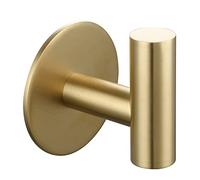 Tecmolog Crochet Serviette Inox Porte Manteau Mural Adhesif Salle de Bain Or Brossé, SBH235J