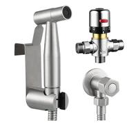 Tecmolog WS024F1A Kit de bidet avec jet hygiénique, acier 304