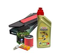 Tecneco Kit Castrol Power 1 10 W40 Filtre huile Air Bougie Yamaha X-Max 300