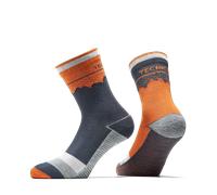 Tecnica - Mountain Woolightech Socks - Chaussettes randonnée homme Burnt Orange/Blue - XL