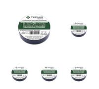 TECNID PVC Insulation Tape 0.13mm Thickness 15mm x 10m black VDE Certified Waterproof Heat Resistant Self Adhesive Perfect for repairing bonding electrical work (Lot de 5)