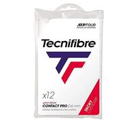 Tecnifibre Pro Contact 0.6 Mm Tennis Overgrip 12 Units Noir