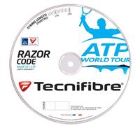 Tecnifibre ATP Razor Code Tennis String 200 m Reel, Color- Carbon, Gauge - 1,30 mm