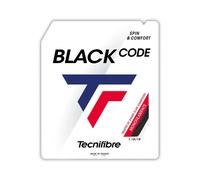 Tecnifibre Cordage de tennis BLACKCODE 1.28 – Adulte Unisexe – Noir