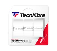 Tecnifibre Overgrips Contact Pro - Lot de 3 - Blanc