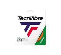 TECNIFIBRE CORDAGE SQUASH UNISEXE - GARNITURE 12 METRES X-ONE BIPHASE ORANGE 1,18