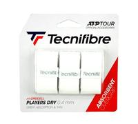 Tecnifibre Players Dry Lot de 3 surgrips Blancs Taille Unique