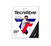 Tecnifibre Rasoir Doux Monofilament Polyester Tennisschnur 1,25 MM Charbon - 12 M Set