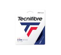 Tecnifibre X-One BIPHASE Red Cordage de Tennis Adulte Unisexe, Rouge, 1.30 / 12m