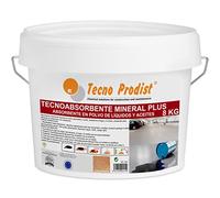 TECNO ABSORBENT MINERAL PLUS de TECNO PRODIST (8 Kg) Contrôle des déversements,absorption supérieure à la Sépiolite, Absorbant d'huile, eau, hydrocarbures, solvants, intérieur et extérieur, ignifuge