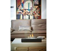 Tecno Air System Mantova Intérieure Cheminée autonome Bioéthanol Noir, Transpare