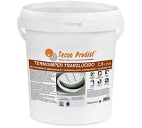 Tecno Prodist TERMOIMPER TRANSLUCIDE(7,5 litres) Imperméabilisation translucide élastique, isolation thermique et réfléchissante, pour lucarnes, lucarnes, idéale pour le verre, la fibre de verre