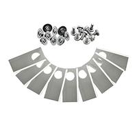 tecnogarden Lot de 3 lames complètes en acier inoxydable résistant pour Ryobi Roboyagi - 860818