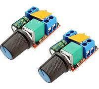 TECNOIOT 2pcs 5A PWM Max 90W DC Motor Speed Controller 3V-35V Switch LED Dimmer