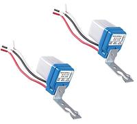 TECNOIOT 2pcs DC 12V 10A Automatique Auto on Off Cellule Photoélectrique Commutateur de Réverbère Photoswitch