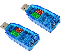 TECNOIOT 2pcs Dual LED DC-DC 5V à 1V-24V USB Step Up Down Buck Boost Convertisseur d'alimentation