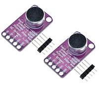 TECNOIOT 2pcs MAX9814 Microphone Amplifier Board Module Auto Gain Control AGC Electret