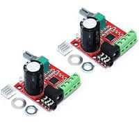 TECNOIOT 2pcs PAM8610 12V Mini Hi-FI Audio Stereo Amplifier 2X10W Dual Channel D Class