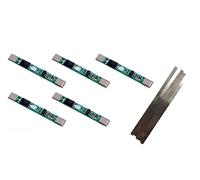 TECNOIOT 5 pièces 1S 3.7V 3A li-ION BMS PCM Carte de Protection de Batterie 18650 Batterie au Lithium + 5 pièces Bande de Nickel