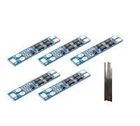 TECNOIOT 5 pièces 2S 7.4V 8.4V 8A Li-ION 18650 Chargeur de Batterie au Lithium Protection BMS PCM + 5 pièces Bande de Nickel