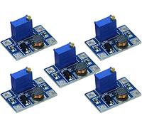 TECNOIOT 5pcs DC-DC SX1308 Step-UP Adjustable Step Up Boost Converter 2-24V to 2-28V 2A