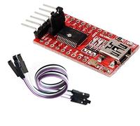 TECNOIOT FTDI FT232RL USB to TTL Serial Converter Adapter Module 5V and 3.3V + Cable |FTDI FT232RL Adaptateur de convertisseur série USB/TTL 5V et 3.3V + Câble