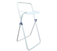 Tecnokit Distributeur à rouleaux papier industriel refermable, porte-rouleau papier industriel en acier, couleur blanche pour bobine papier jusqu'à 30 cm de long, dimensions 48 x 46 x 90 cm