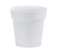 Tecnokit Nicoli Arké, Vase Rond élégant pour intérieur extérieur, jardinière Ronde (26 cm, Blanc)