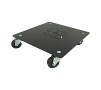 Tecnokit Porte-pot d'intérieur avec roues lourdes - Chariot porte-pots en tôle galvanisée de 120 kg de charge - Soucoupe avec roues pivotantes et frein, prêt à l'emploi, dimensions 30 x 30 x 8 cm