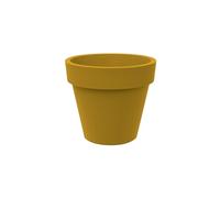 Tecnokit Tera Grand Pot en résine Standard One, Pot pour extérieur et intérieur, Technique de Rotation, Pots pour Plantes et Arbres, résistant aux UV, résistant au Gel, (MOUTARD, 60 cm)