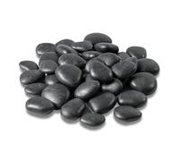 Tecnokit Tera Pierres pour vases et Aquariums, Galets décoratifs colorés en Plastique, Cailloux de Jardin Noirs, Dimensions 2-3 cm (Small, Noir)
