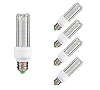 TECNOLUX EURO-3U Led Ampoule Lampe Tube E27 3000K Lumière Chaude 9 W (Pack5)