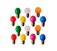 TECNOLUX EURO - AMPOULE LED SPHÉRIQUE G45 230V 3W E27 COULEURS MIXTES 14 UNITÉS