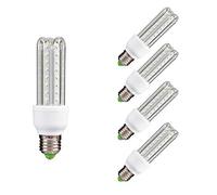 TECNOLUX EURO - Lampe 3U Led Ampoule Tube E27 Pack 5, 3000K Lumière chaude 7W