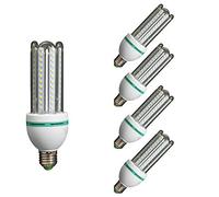 TECNOLUX EURO -LED Ampoule Lampe 4U Tube E27 16W (4200K lumière du jour) (Pack5)