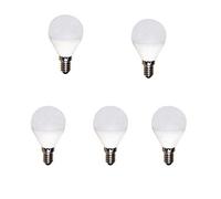 TECNOLUX EURO - LED AMPOULE SPHERIQUE 5W 220-240V E14 6400K 5 (Pack)