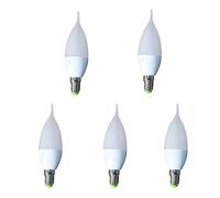 TECNOLUX EURO -LED AMPOULE TYPE FLAMME 6W 220-240V E14 6400K 5 (Pack)