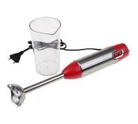 Tecnolux - mixeur plongeur rouge, puissance 600w, vitesse multiple, pied mixeur inox, avec bol mesureur - phb6002r