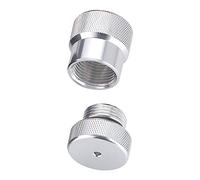 TECNOMAR Bouchon DIN en Aluminium (Jeu Robinet et régulateur) Mixte Adulte, Multicolore (Bleu), Taille Unique