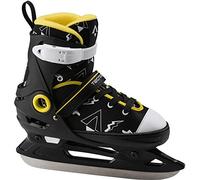 Tecnopro Chaussures de Hockey sur Glace Complet Alpha Body 2.0 pour Enfant Chaussures de Hockey Noir/Jaune/Blanc 29