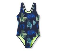 TECNOPRO Romane Maillot de Bain Fille AOP/Navy Dark FR: XS (Taille Fabricant: 176)
