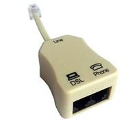 Tecnostore ADSL Filtre RJ11 Câble Modem Internet Téléphone Socket Splitter PC